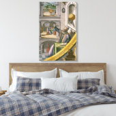 Tycho Brahe (1546-1601) van 40 jaar, onder zijn as Canvas Afdruk (Insitu (Slaapkamer))