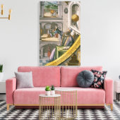 Tycho Brahe (1546-1601) van 40 jaar, onder zijn as Canvas Afdruk (Insitu (Woonkamer))