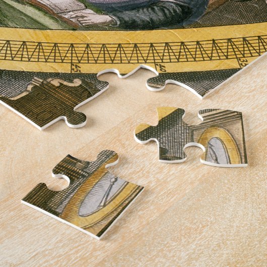 Tycho Brahe (1546-1601) van 40 jaar, onder zijn as Legpuzzel (Zijkant)