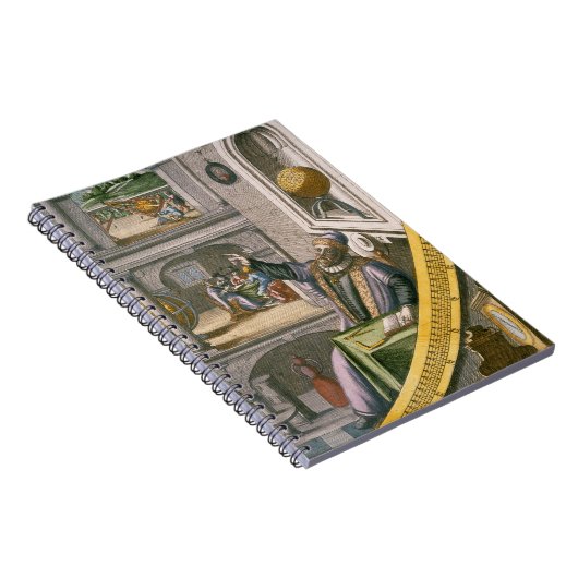 Tycho Brahe (1546-1601) van 40 jaar, onder zijn as Notitieboek (Rechterzijde)