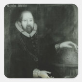 Tycho Brahe Vierkante Sticker (Voorkant)