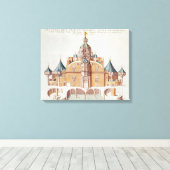 Tycho Brahe's observatorium Uraniborg Canvas Afdruk (Insitu (Houten vloer))