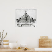 Tycho Brahe's observatorium Uraniborg Poster (Keuken)