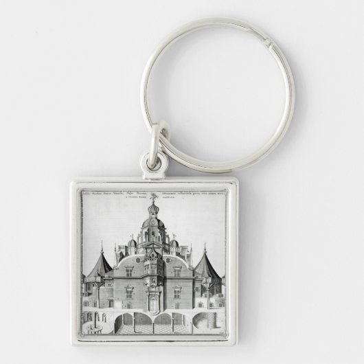 Tycho Brahe's observatorium Uraniborg Sleutelhanger (Voorkant)