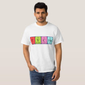 Tycho periodiek table name shirt (Voorkant volledig)