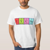 Tycho periodiek table name shirt (Voorkant)