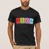 Tycho periodiek table name shirt (Voorkant)