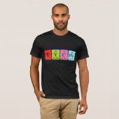 Tycho periodiek table name shirt (Voorkant volledig)