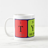 Tycho periodieke lijstnaam mok (Links)