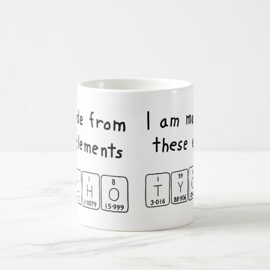 Tycho periodieke lijstnaam mok (Center)