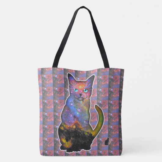 Tycho Space in Cat Tote Bag (Achterkant)