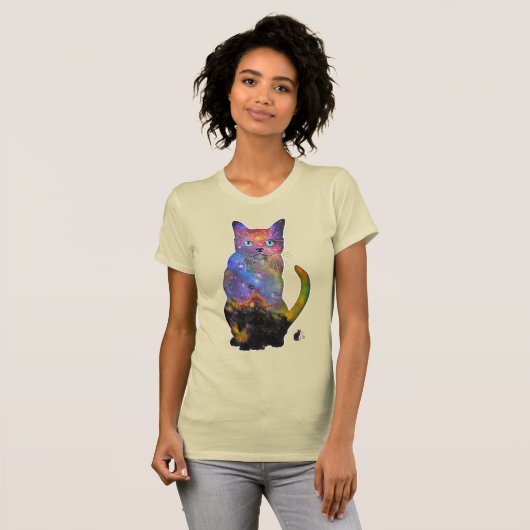 Tycho Space In Kat T-shirt (Voorkant volledig)