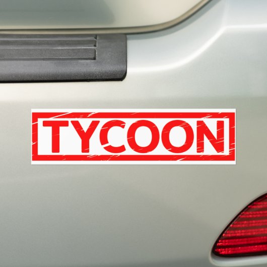 Tycoon Stamp Bumpersticker (Op auto)