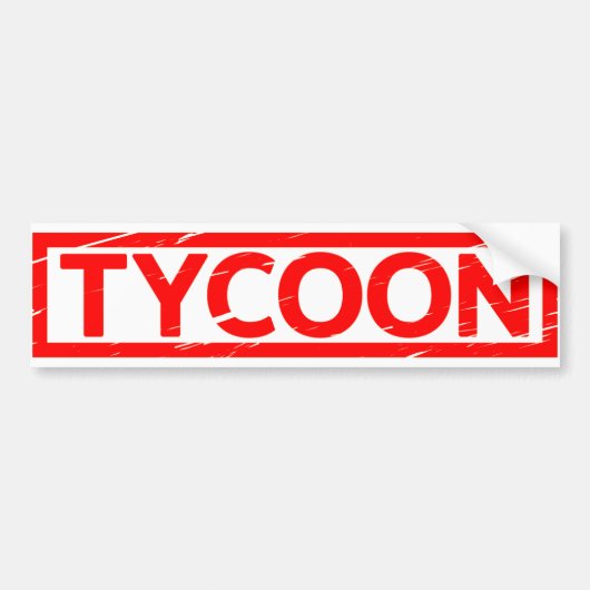 Tycoon Stamp Bumpersticker (Voorkant)