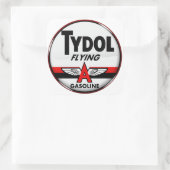 Tydol Flying Gasoline bord Crystal versie Vierkante Sticker (Tas)