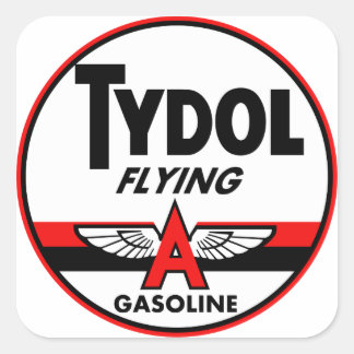 Tydol Flying Gasoline teken Vierkante Sticker