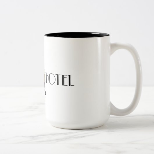 Tydvil Hotel - Large Coffee Mok - Logo #1 (Rechts)