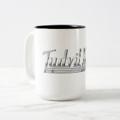 Tydvil Hotel Large Coffee Mok Logo #3 (Voorkant links)