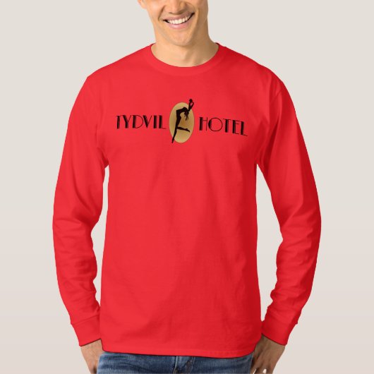 Tydvil Hotel - Mannen Raglan - Logo #2 T-shirt (Voorkant)