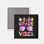 Tye Die 3e klas sfeer leraar eerste schooldag Byck Magneet (Voorkant / Achterkant)
