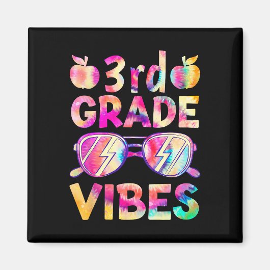 Tye Die 3e klas sfeer leraar eerste schooldag Byck Magneet (Voorkant)