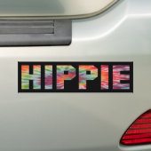 Tye-Die Hippie Bumpersticker (Op auto)