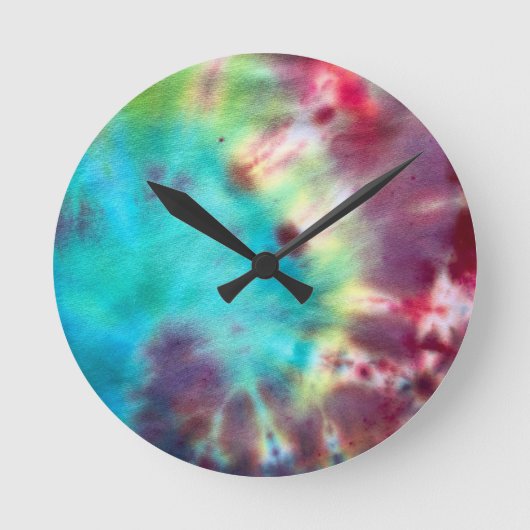 Tye Dye #1 Ronde Klok (Voorkant)