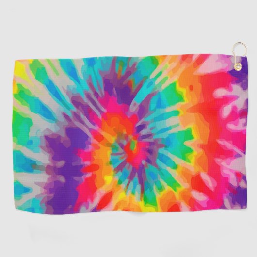 Tye-Dye-3 Golf Towel Golfhanddoek (Horizontaal)