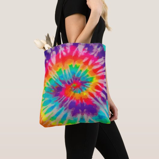 Tye-Dye-3-Tas Tote Bag (Dichtbij)