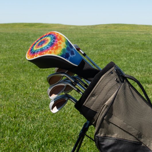 Tye-Dye-4 Golf Head Hoesje Golfheadcover (Insitu)