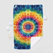 Tye-Dye-4 Golf Towel Golfhanddoek (Insitu)