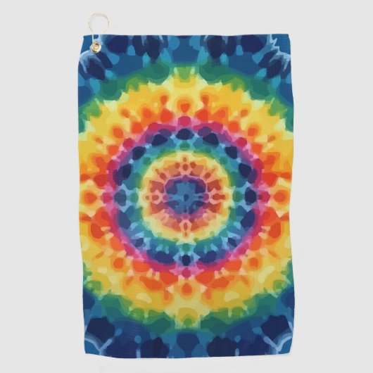 Tye-Dye-4 Golf Towel Golfhanddoek (Voorkant)