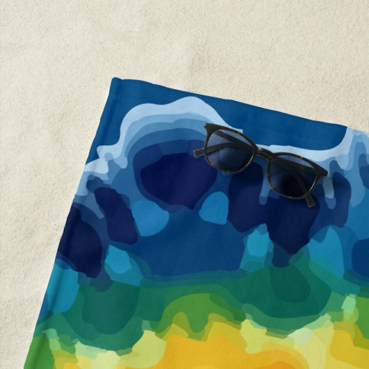 Tye-Dye-4 strandlaken (In situ)