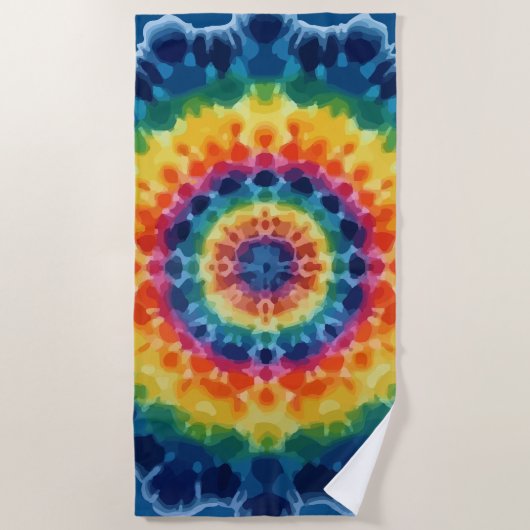 Tye-Dye-4 strandlaken (Voorkant)