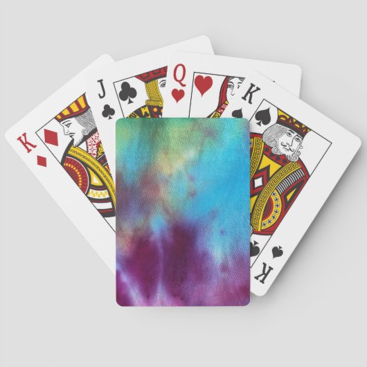 Tye Dye 7 Pokerkaarten (Achterkant)