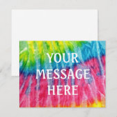 Tye dye achtergrond - Personaliseer het zelf Kaart (Voorkant / Achterkant)