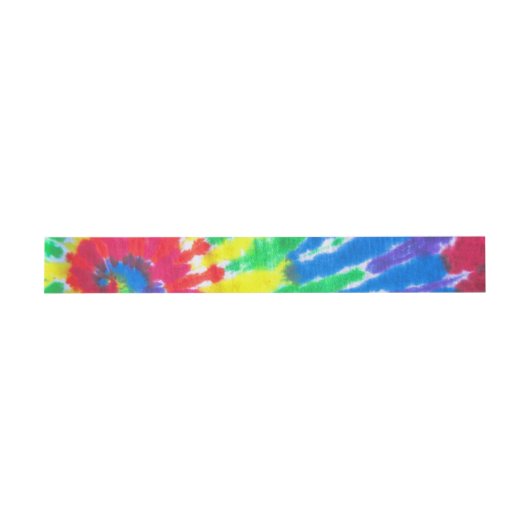 TYE DYE Bar Bat Mitzvah Envelope Wrap Band Uitnodigingen Wikkel (Vlak)