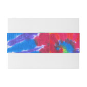 TYE DYE Bar Bat Mitzvah Envelope Wrap Band Uitnodigingen Wikkel (Achterkant Voorbeeld)