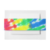 TYE DYE Bar Bat Mitzvah Envelope Wrap Band Uitnodigingen Wikkel (Voorkant Voorbeeld)