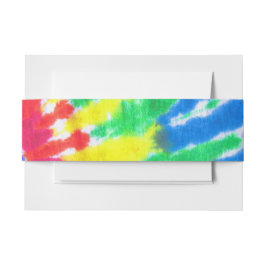 TYE DYE Bar Bat Mitzvah Envelope Wrap Band Uitnodigingen Wikkel