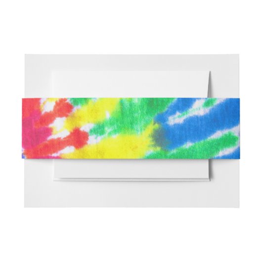TYE DYE Bar Bat Mitzvah Envelope Wrap Band Uitnodigingen Wikkel (Voorkant Voorbeeld)