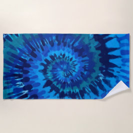 Tye-Dye-Blue Beach Towel Strandlaken