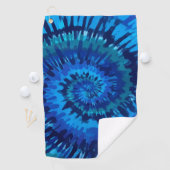 Tye-Dye-Blue Golf Towel Golfhanddoek (Insitu)