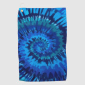 Tye-Dye-Blue Golf Towel Golfhanddoek (Voorkant)