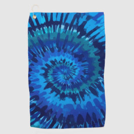Tye-Dye-Blue Golf Towel Golfhanddoek