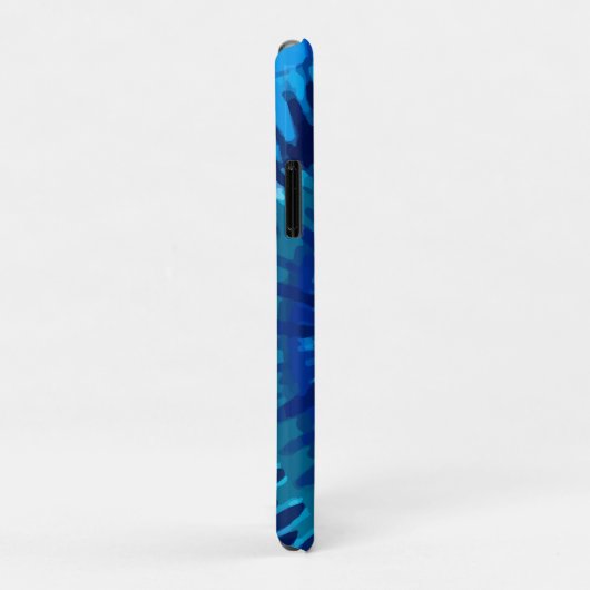 Tye-Dye-Blue iPhone/iPad case (Achterkant/rechts)