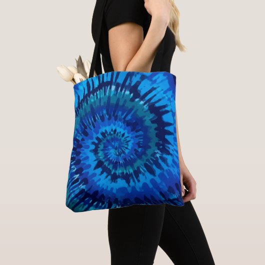 Tye-dye-blue Tas (Dichtbij)