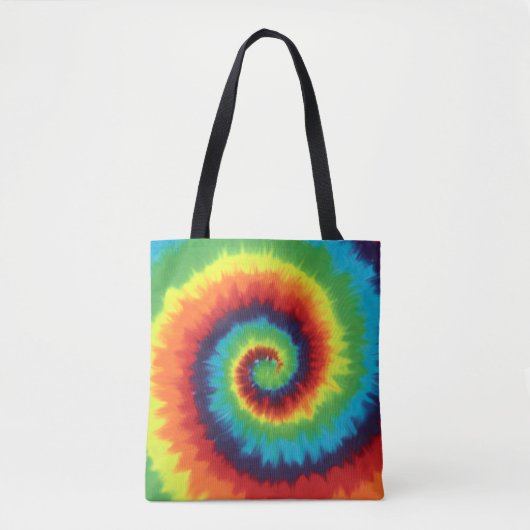 Tye dye boodschappentas tote bag (Voorkant)
