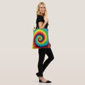 Tye dye boodschappentas tote bag (Op model)