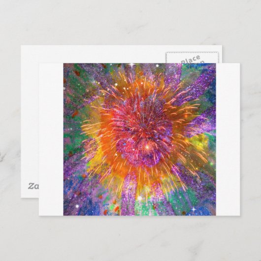 Tye-Dye Briefkaart (Voorkant / Achterkant)